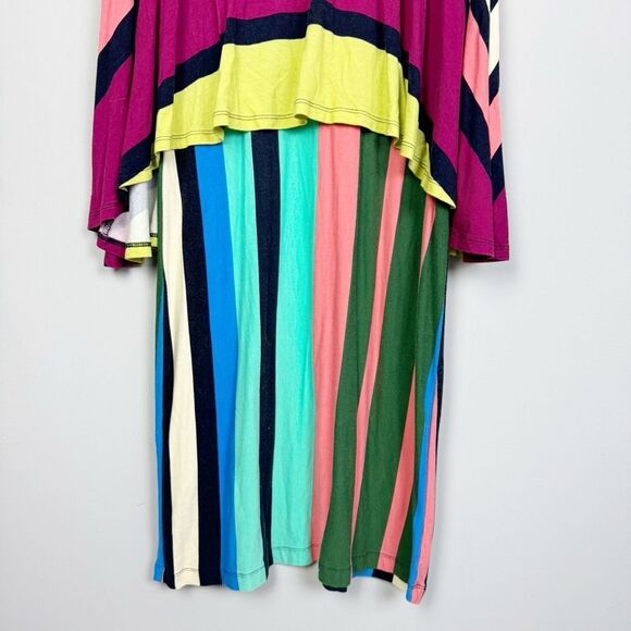 ANTHROPOLOGIE | MAEVE Davina Layered Stripe Print Dress Women’s Size Small - Picture 6 of 9